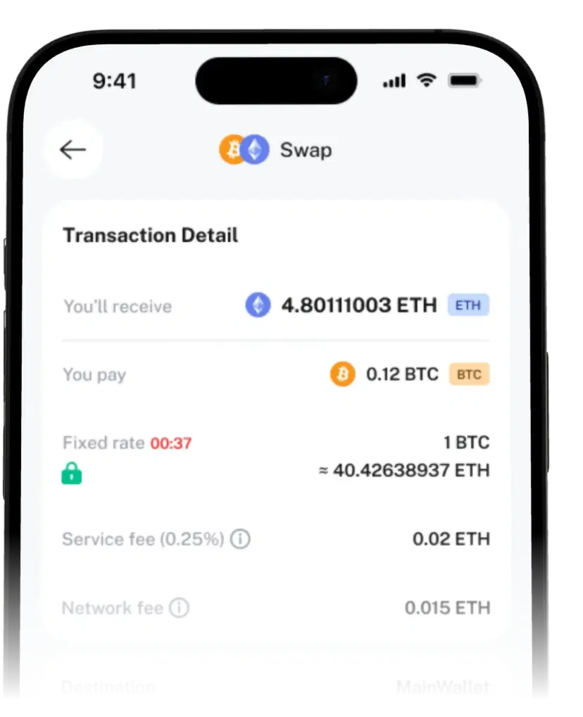Multi-currency swaps feature