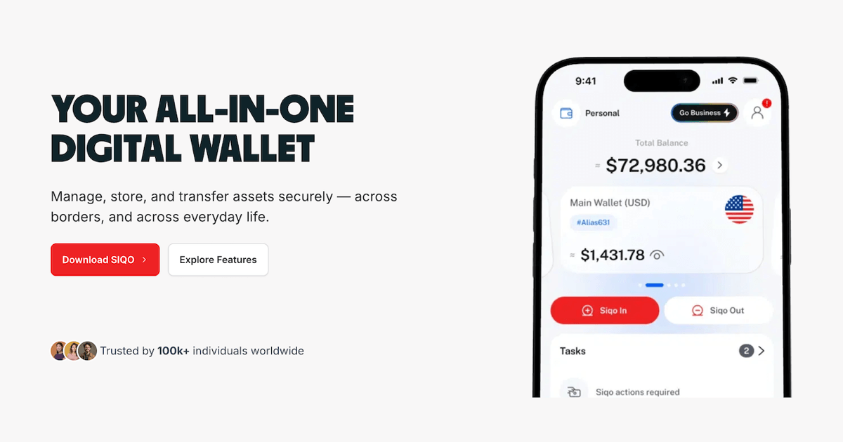 All-in-One Digital Wallet for Digital Assets & Payments | SIQO